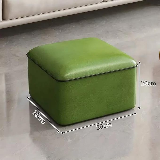 Kruk Thuis Licht Luxe Lage Krukken Deurgang Schoenen Wisselkrukken Vierkante Kruk Woonkamer Sofa Zijbank Lederen Poefs Poef