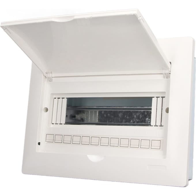 Boîtier de distribution d'alimentation 12 voies avec rail DIN Boîte de protection disjoncteur montée dissimulée