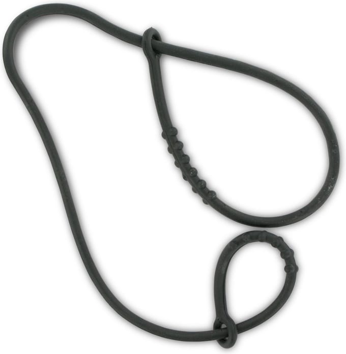 Excellent Lamverlos koord - Rubber - Hulp bij bevallingen - Hulpverlosmiddel - Zwart - Met ribbels - 21 CM