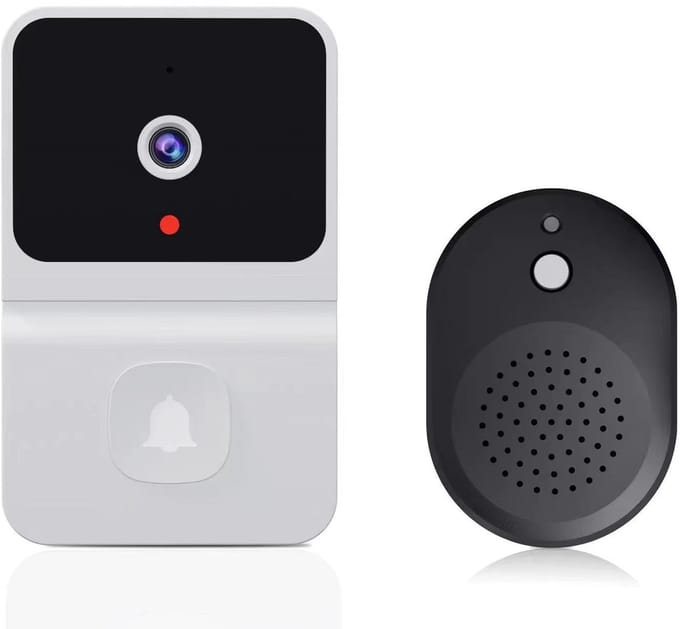 Draadloze Deurbel - Video Intercom - Thuisbeveiliging - HD Camera Nachtzicht - 2.4 GHz Wifi - Wit