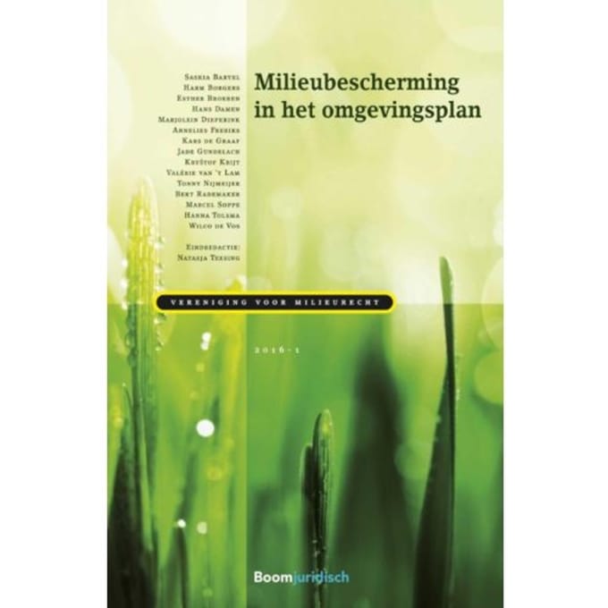 Milieubescherming In Het Omgevingsplan - Vereniging Voor Milieurecht
