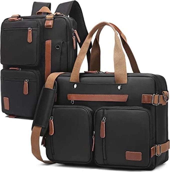 2 in 1 Laptop Rugzak en Schoudertas voor Laptop
