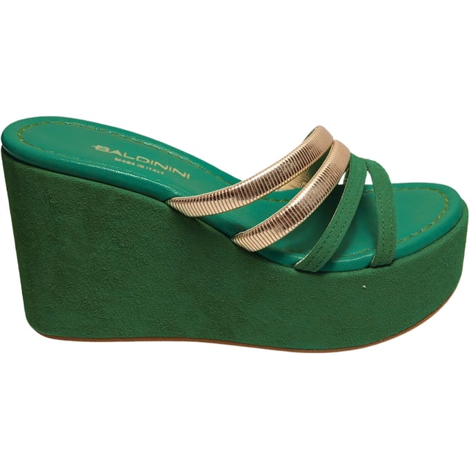 D4E201P5camo5016 Baldinini Shoes Vrouwen Suede Green