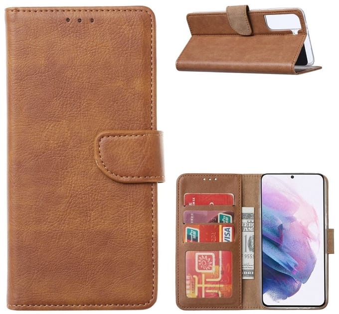 Cityhoesje – Bookcase – Geschikt voor – Samsung A36-A56 – Bruin