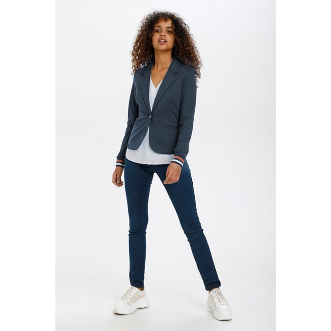 Blazer Regular fit Midnight Marine-Sierra/Chalk blue white