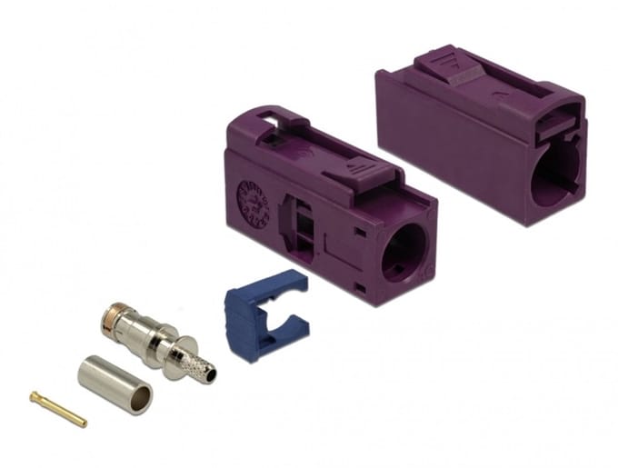Delock FAKRA D jack 25 mm (long) for crimping