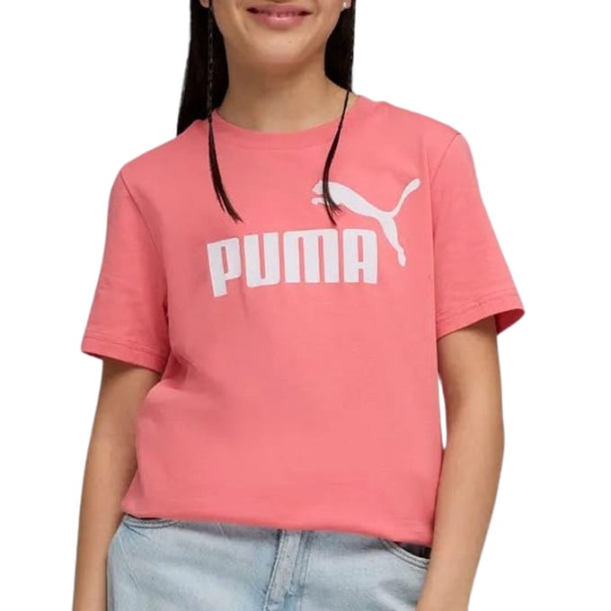 PUMA ESS No. 1 Logo Tee G Meisjes T-shirt - Wild Pink