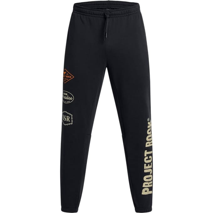 Under Armour Joggingbroek voor heren met 'Project Rock'-print (Zwart)