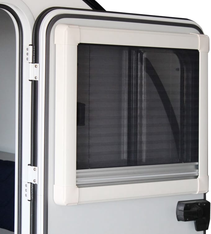 Schuifraam Caravan 450x500mm Polyplastic Duoplissé - links