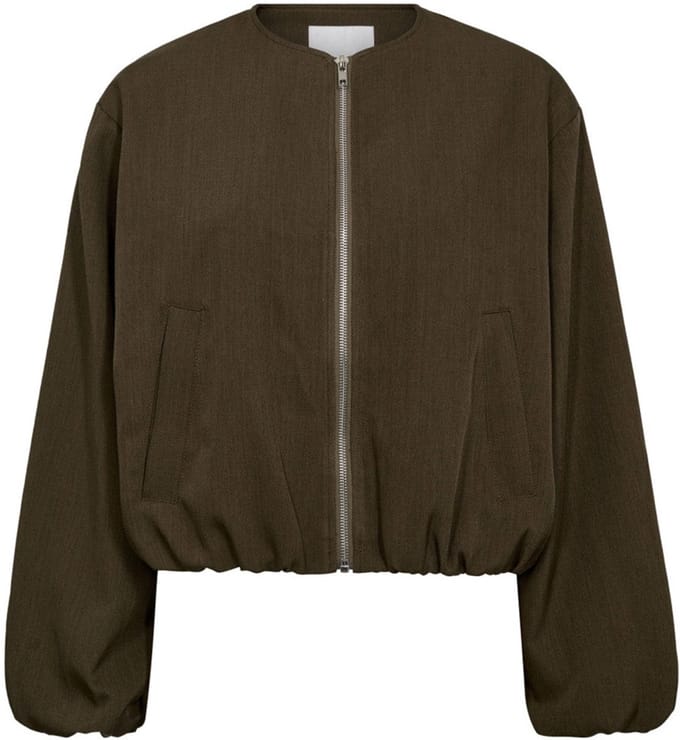 Co Couture LunaCC Balloon zip jacket olijf groen