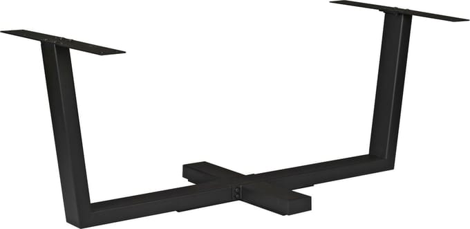 Kruispoot Zwart Metaal - 180x80x73 cm