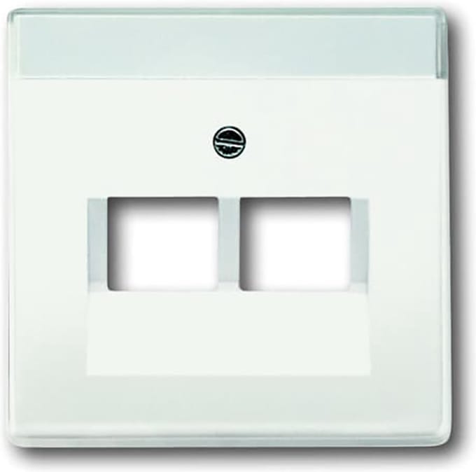 Busch Jaeger Future Linear afdekplaat 2xRJ45 / RJ11 MAT studiowit 1803-02-884