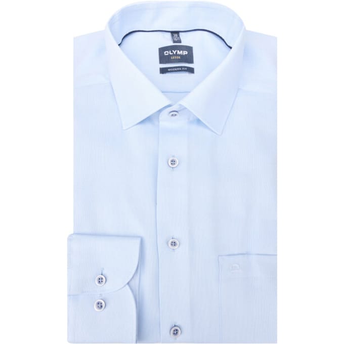 OLYMP Luxor Overhemd, Modern Fit, New Kent, Bleu