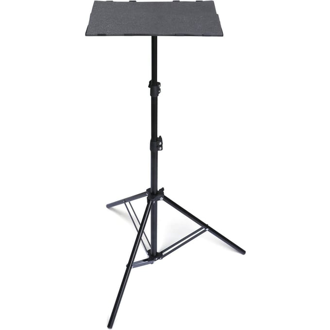 T160 Projectorstatiefstandaard Opvouwbaar Laptopstatief Projectorbeugel met statieflade zwart