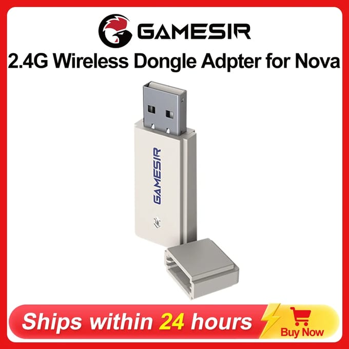 GameSir-controlleradapter voor Nova 2.4g draadloze ontvanger Gamepad-accessoires PC-verbinding Plug-and-play Stabiel signaalontwerp Receiver
