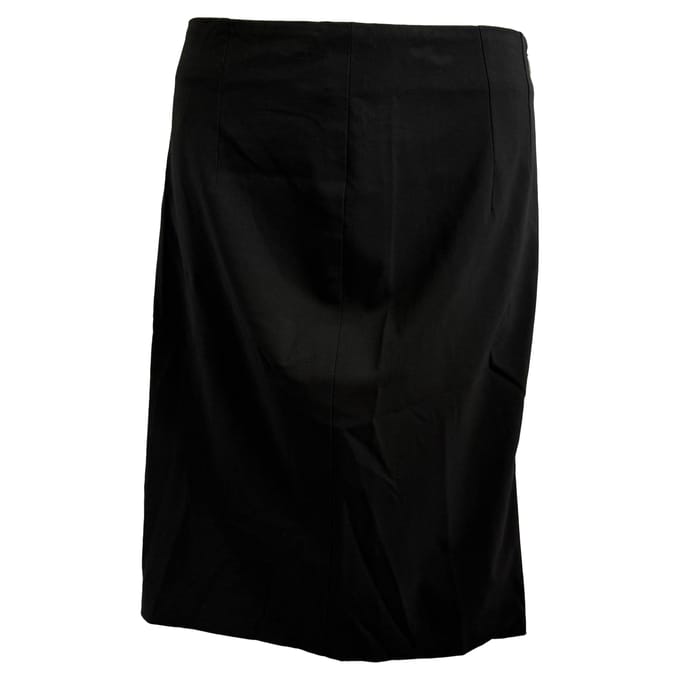 Hugo Boss mini-kokerrok van zwarte wol