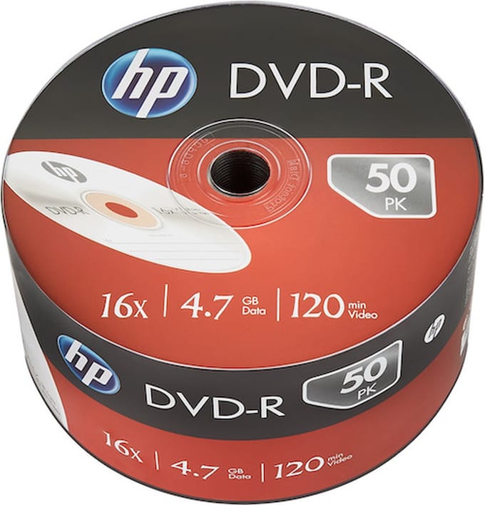 HP | DVD-R | 4.7 GB | 50 stuks