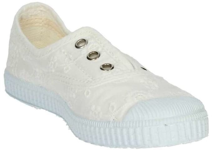 Cienta Meisjes Sneaker Gebloemd | Wit | Maat: 29