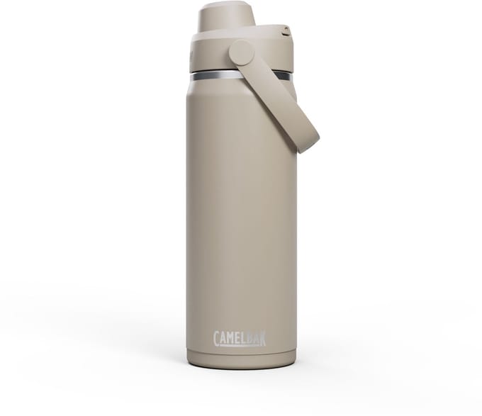 CamelBak Thrive Chug Drinkfles - 600 ml - RVS - Met Draaidop - Isolatie Waterfles - Beige (Stone)