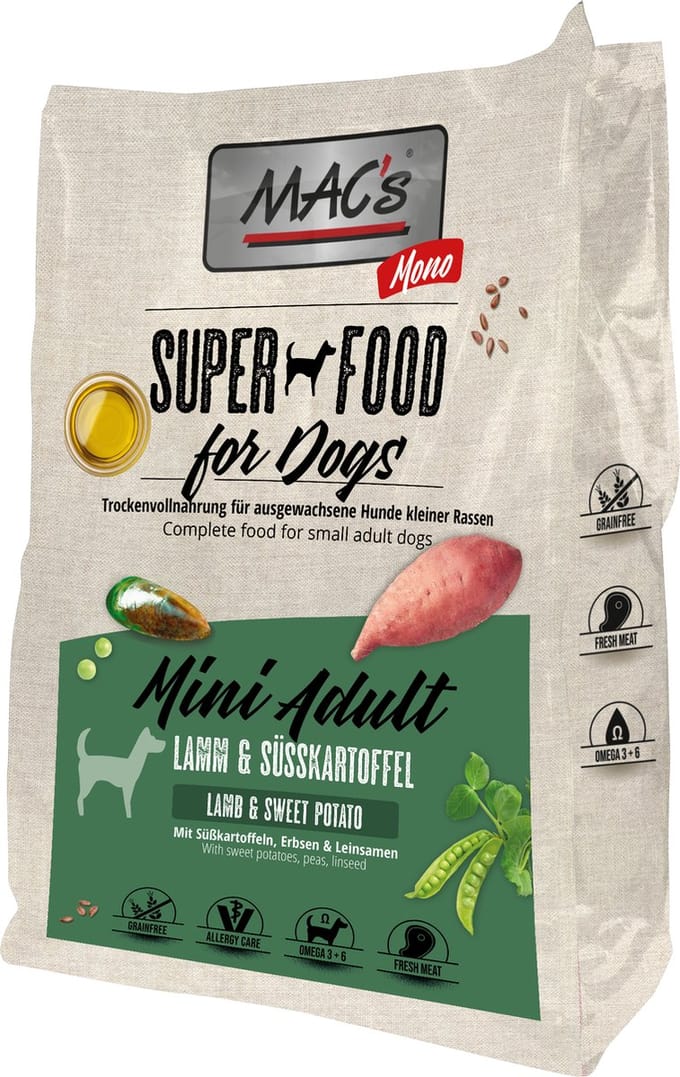 MAC's Mono Mini Lamsvlees 7kg hondenbrokjes