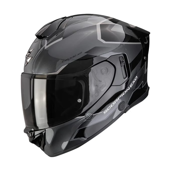 Scorpion EXO-530 Clip Silver Black - Integraalhelm - Maat M - Motorhelm - ECE 22-06 gekeurd