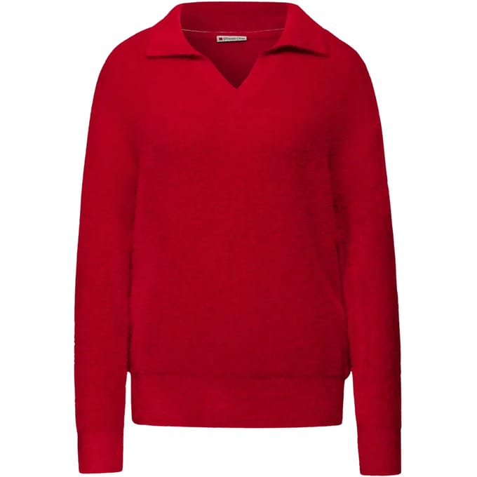 Street one - Dames pull - Maat S - Vrouwen - Rood - polyamide