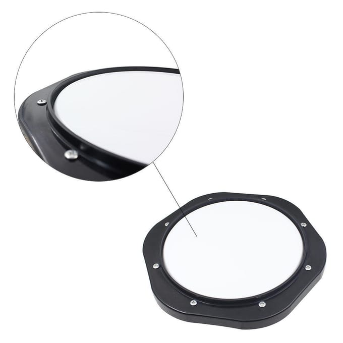 10-inch drum oefenpad met drumstokken draagtas voor training white