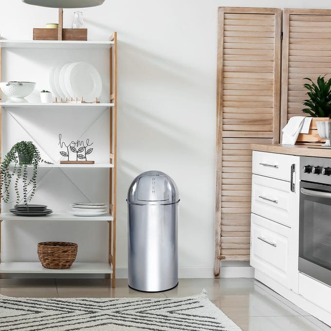 PUSH 35L | 35 L - Prullenbak Chroom