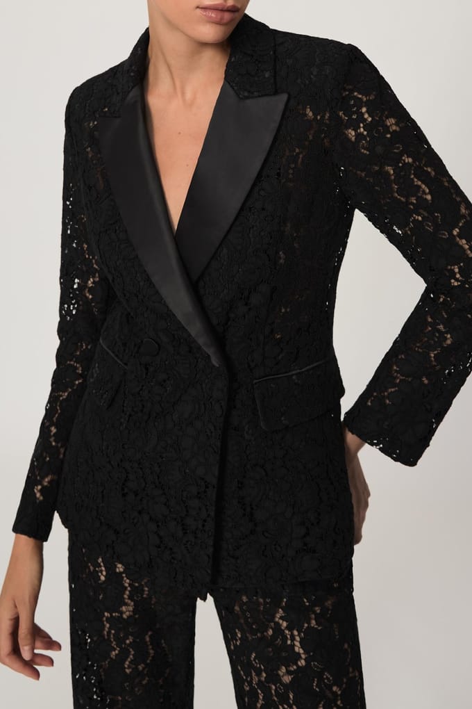 Reiss Sb Tux Blazer Black Size: 8 | Blazers Outlet | Dames | Zwart