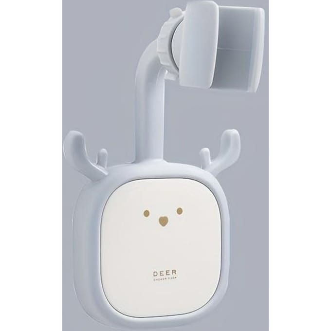 1 Stuk Zonder Boren Douchehouder Universele Verstelbare Douchezitting Badkamer Douche Accessoires white