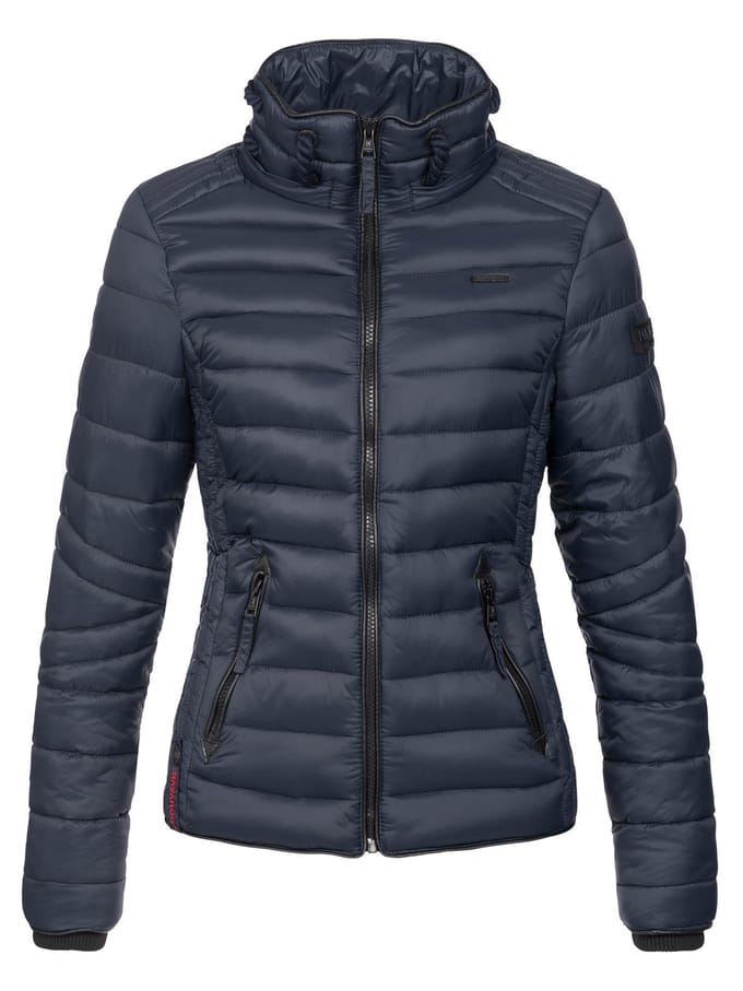 Navahoo Dames Gewatteerde Jas Lulana – Licht, Trendy & Afneembare Capuchon