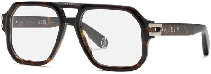 Philipp Plein VPP148M HAVANA 57/18/145 Unisex Brilmonturen