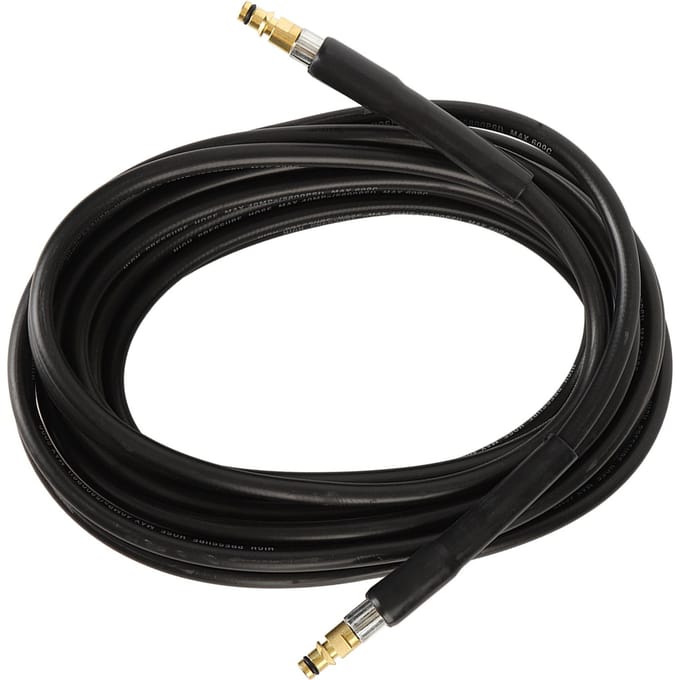 Tuyau de Nettoyage de Canalisations 5800PSI Flexible Caoutchouc Tuyau d'Eau pour Laveuse Haute Pression 10 Mètres black