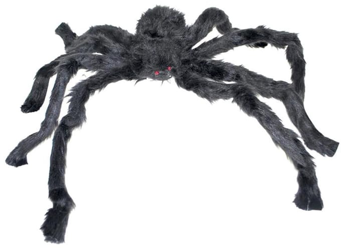 Halloween stoffen fluffy Spin 90cm met buigbare poten