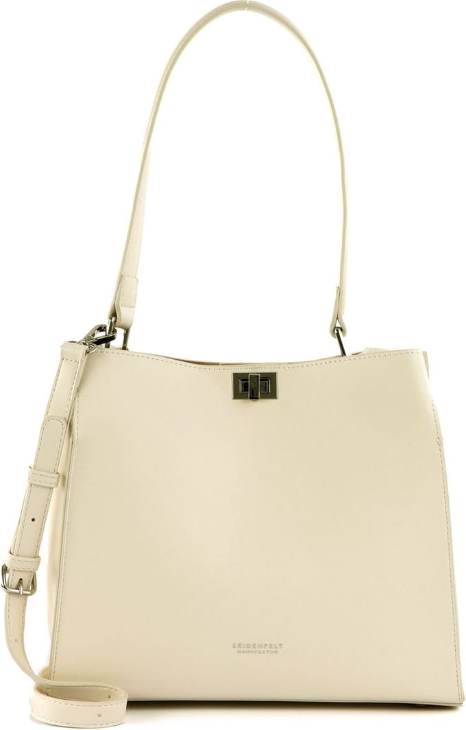 SEIDENFELT MANUFAKTUR Schoudertas SFM236 Hobo Cotton Beige