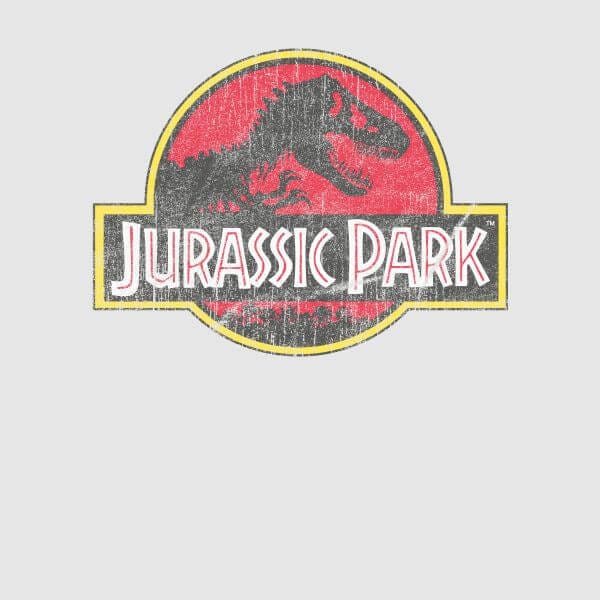 Jurassic Park Logo Vintage Women's T-Shirt - Grey - M