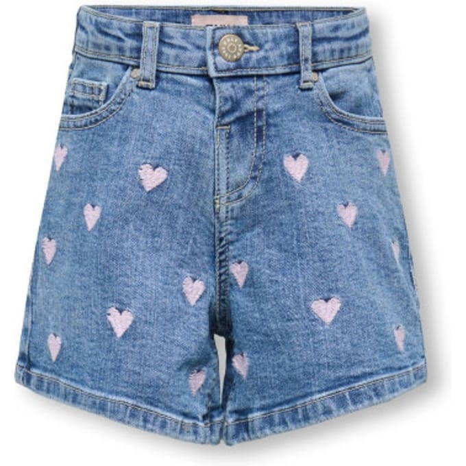 Kids Only Juicy Heart Denim Short Meisjes - Maat 164