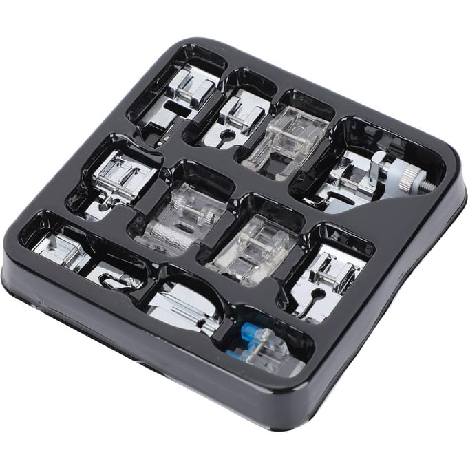 11 stuks Naaimachine Persvoet Huishoudelijk Multifunctioneel 505A Onzichtbare Rits Naad black
