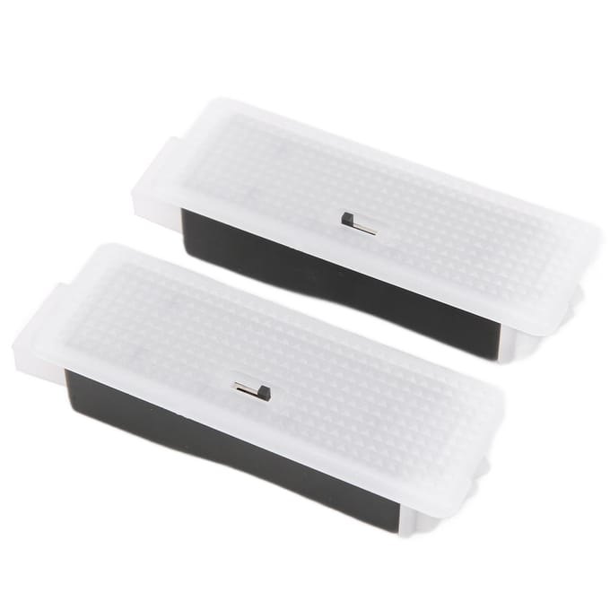 2 pièces Lampe LED de pied de porte de voiture 3 couleurs Assemblage de lampe mat Remplacement pour Série 1 12-19 white