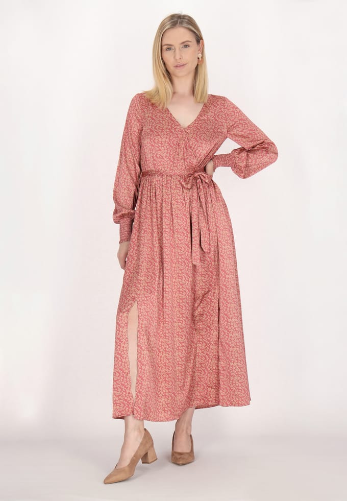 usha jurk Dames Oud roze beige