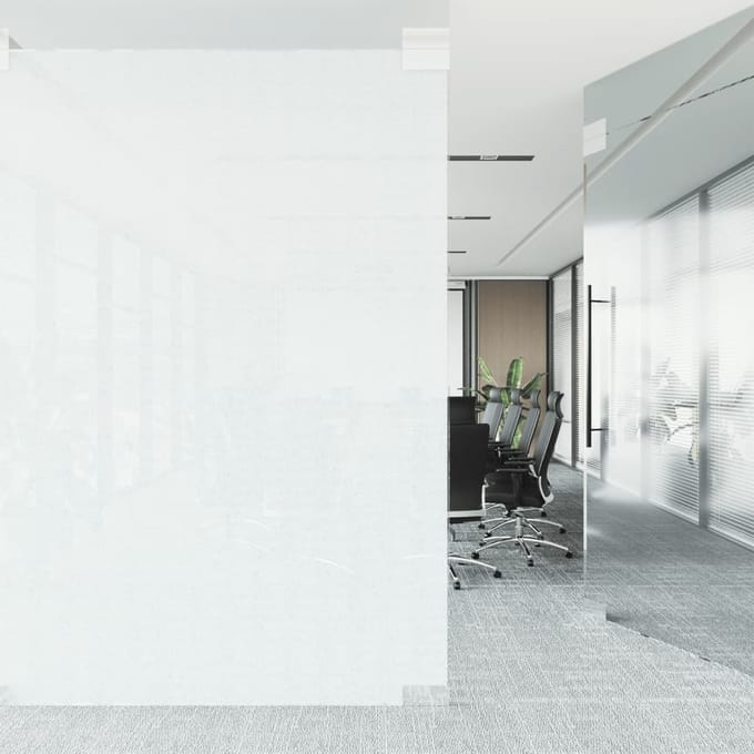 vidaXL - Raamfolie - mat - 45x2000 - cm - PVC - wit