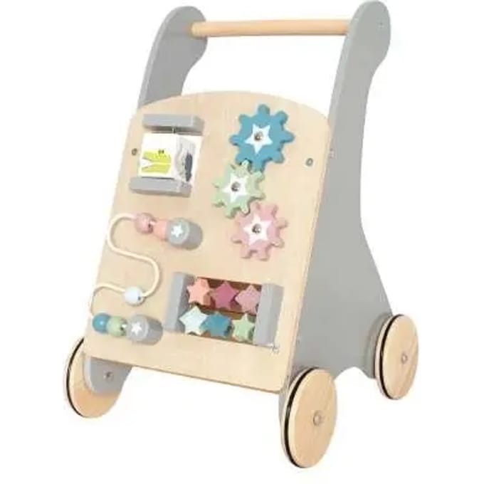 Jabadabado - Houten Activiteiten Loopwagen Teddy