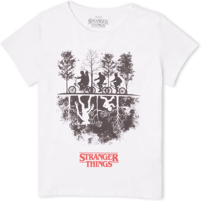 Stranger Things Upside Down Women's T-Shirt - White - M
