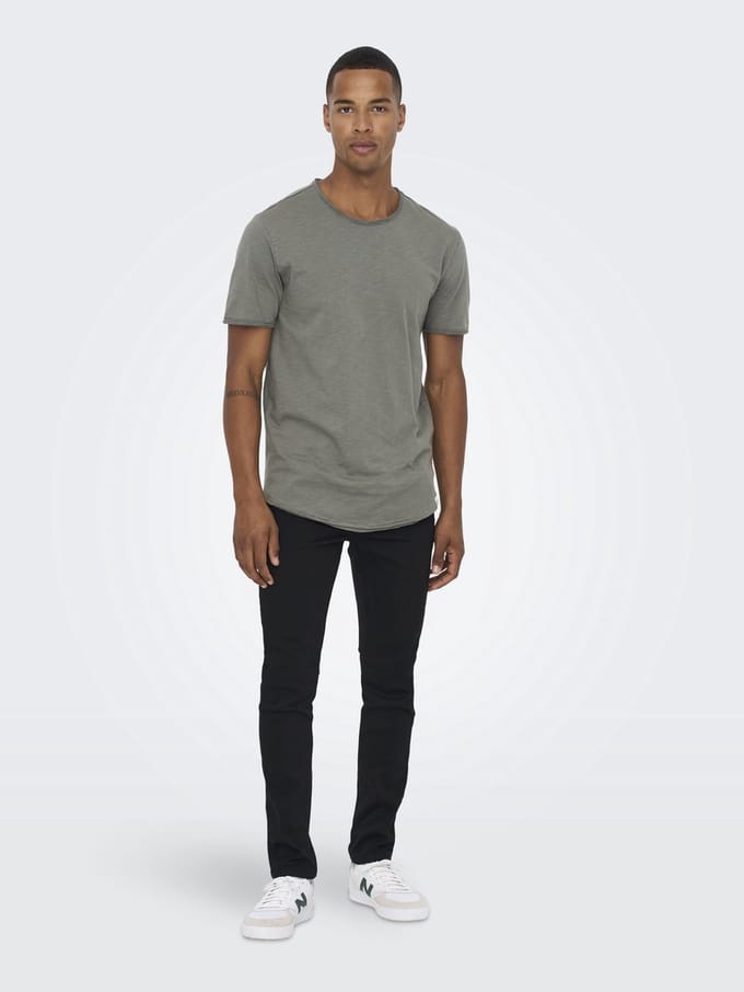 ONLY&SONS - ONSLOOM SLIM BLACK JOG 1418 PIM DNM NOOS - Heren - Jeans