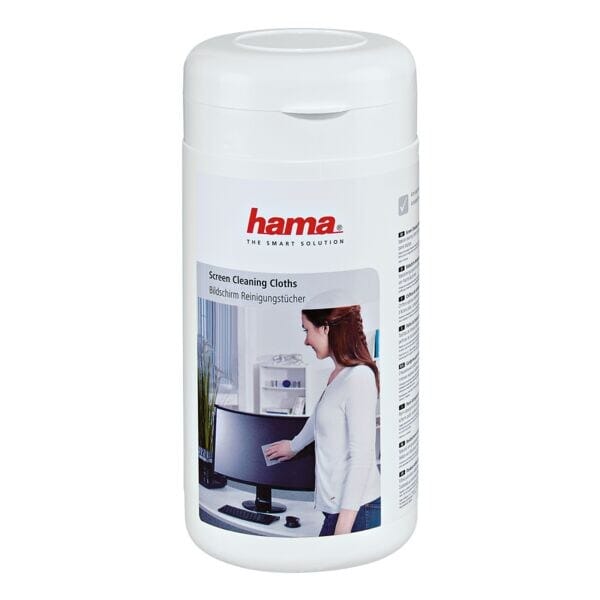 Hama Beeldscherm-reinigingsdoekjes, 100 stuks, in box
