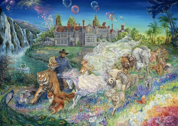 Legpuzzel - 2000 stukjes -Fantasy Wedding, J.Wall - Grafika puzzel