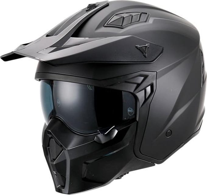 Vito Jet Predator helm mat zwart M