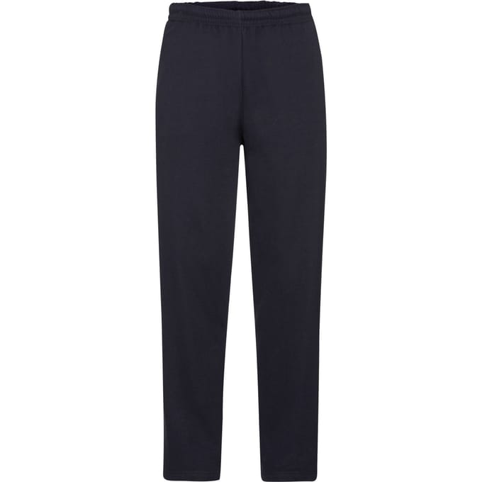 Fruit of the Loom Heren joggingbroek met open zoom (Deep Navy)
