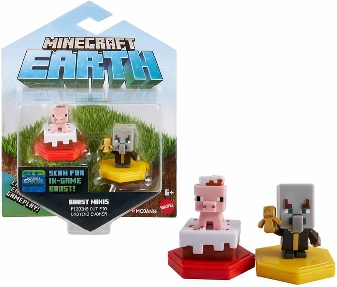 Minecraft Boost Mini Fig 2-Pack 6 Pigging Out Pig & Undying Evoker