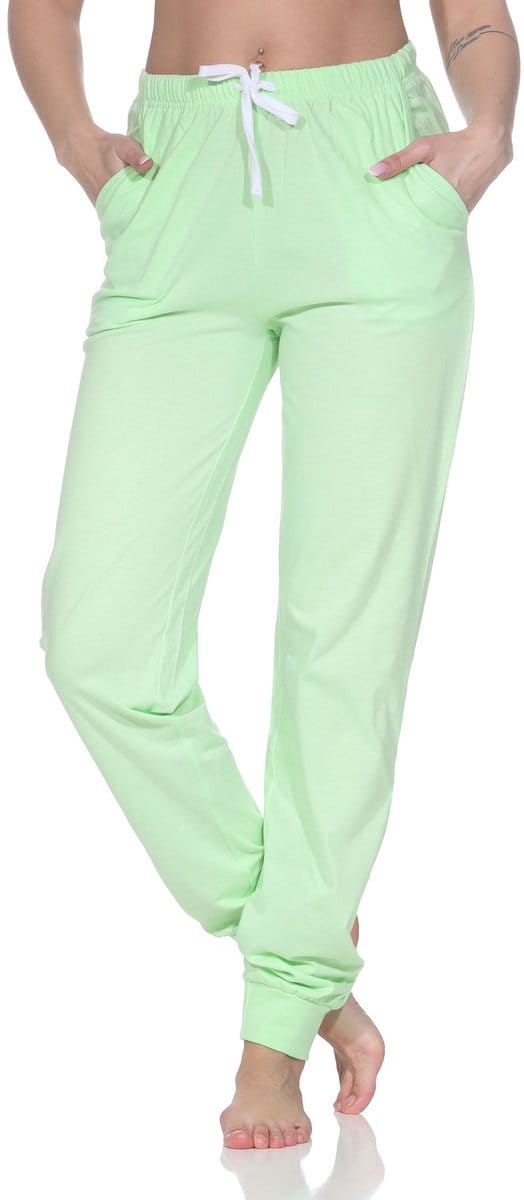 Dames pyjamabroek lang mix & match in effen kleur - perfect te combineren